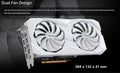 ASRock AMD Radeon RX 6600 Challenger White 8GB GDDR6 Graphics Card 0dB Silent Cooling 128-bit 7680 x 4320 DisplayPort HDMI 14 Gbps Dual Fan 7nm