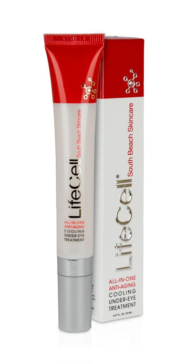 LifeCell South Beach Skincare All-In-One Anti-Aging Cooling Under-Eye Treatment 20ml (0.67 fl oz) | Cooling Eye Cream for Puffiness, Dark Circles & Fine Lines